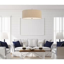 image-60W X 3 Addison Drum Pendant Fixture. Dia:24"