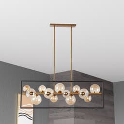 image-13LT Halgn Horiz Pend MB & VB, Champagne Glass