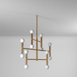 image-12LT Chandelier, Vintage Bronze Finish