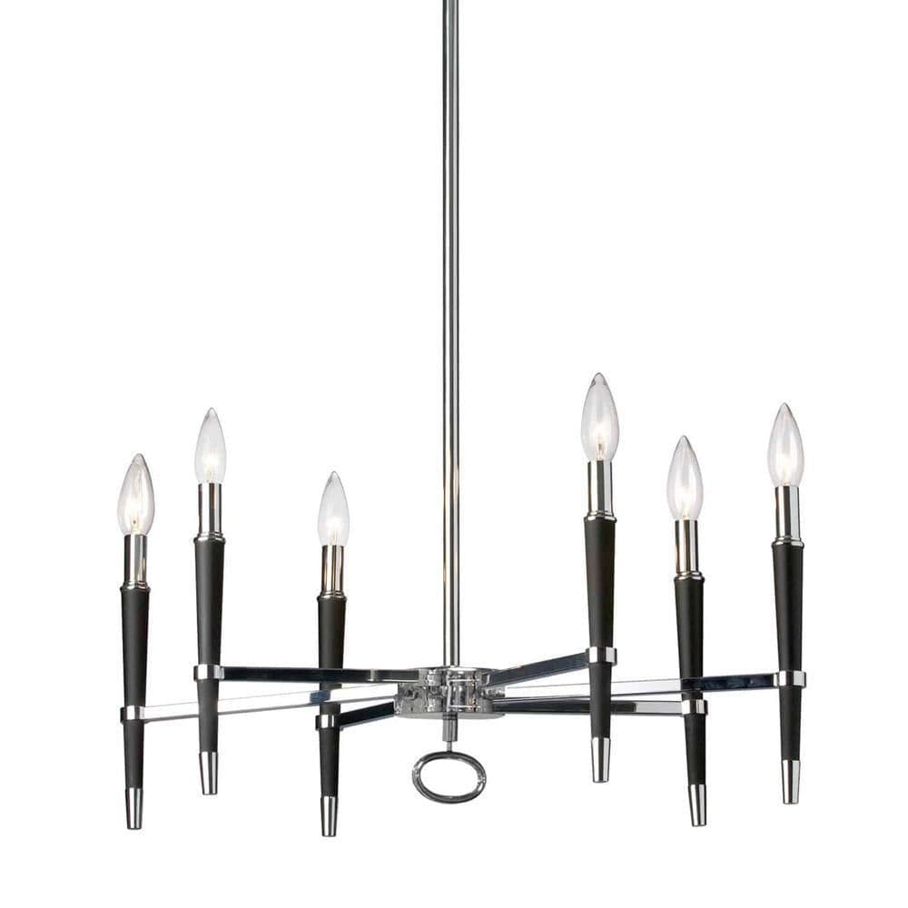 image-6LT Incandescent Chandelier, PC Finish
