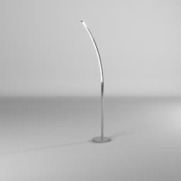 image-22W Floor Lamp Polished Chrome Finish