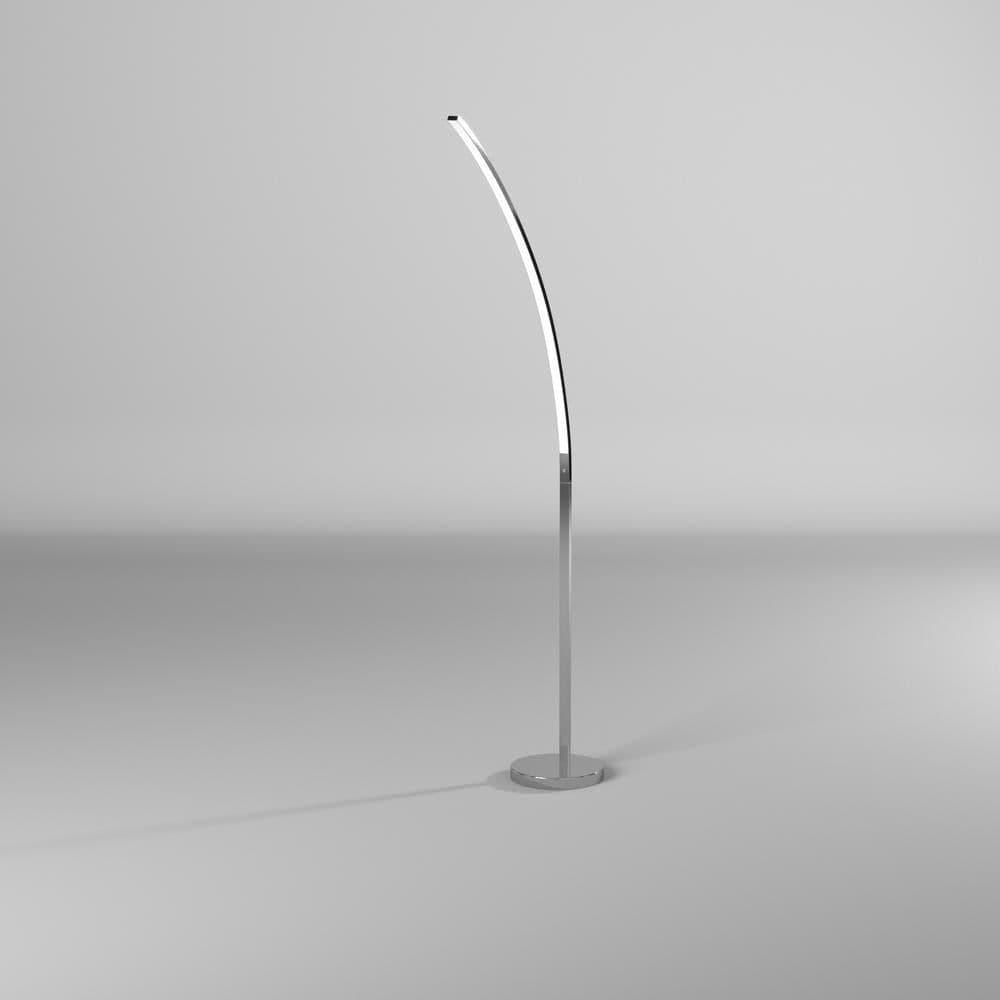 image-22W Floor Lamp Polished Chrome Finish
