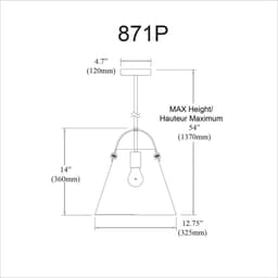 image-1LT Incandescent Pendant, Aged Brass,Clear Glass