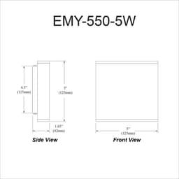 image-15W Wall Sconce, MW, Acrylic Diffuser