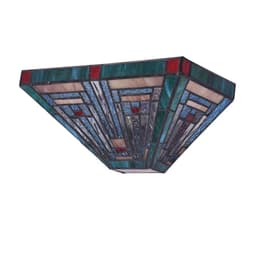 image-CHLOE Lighting INNES Tiffany-style Blackish Bronze 1 Light Mission Indoor Wall Sconce 12" Wide