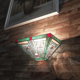 image-CHLOE Lighting INNES Tiffany-style Blackish Bronze 1 Light Mission Indoor Wall Sconce 12" Wide