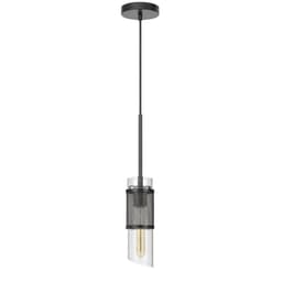 image-60W Savona double layer glass/metal mini pendant with mesh metal shade