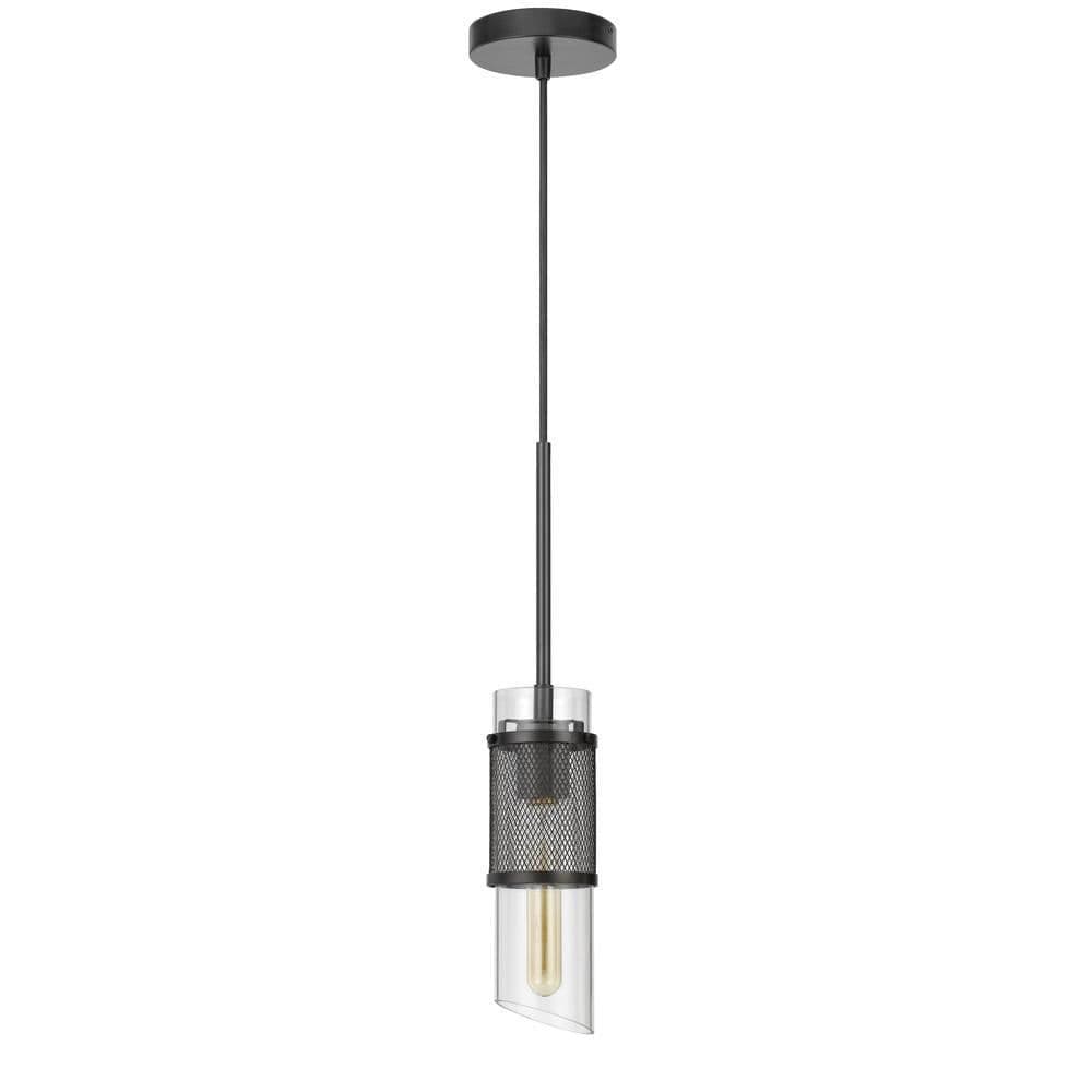 image-60W Savona double layer glass/metal mini pendant with mesh metal shade