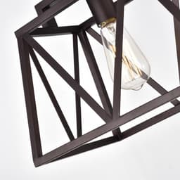 image-CHLOE Lighting IRONCLAD Industrial 5 Light Oil Rubbed Bronze Island Pendant Ceiling Fixture 35" Wide