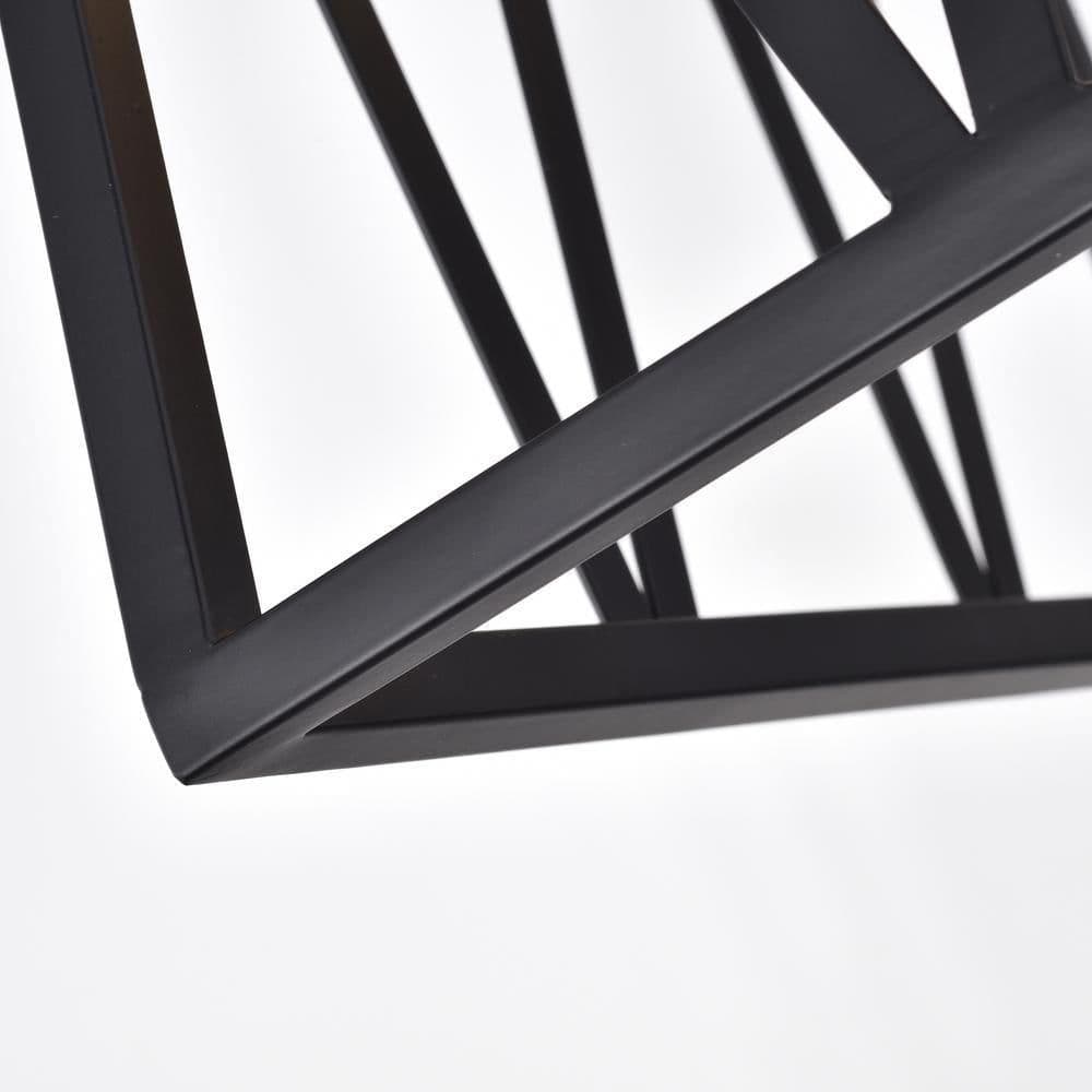 image-CHLOE Lighting IRONCLAD Industrial 4 Light Textured Black Inverted Pendant Ceiling Fixture 14" Wide
