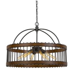 image-Cantania 60W X 6 Metal Pendant Fixture (Edison Bulbs Not Included)