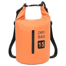 image-vidaXL Dry Bag with Zipper Orange 4 gal PVC 2784