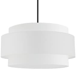 image-4LT Incandescent Chandelier, MB, WH Shade