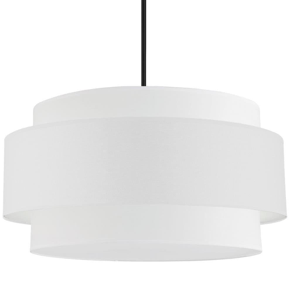 image-4LT Incandescent Chandelier, MB, WH Shade
