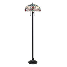 image-CHLOE Lighting GRENVILLE Victorian-Style Dark Bronze 2 Light Floor Lamp 18" Wide