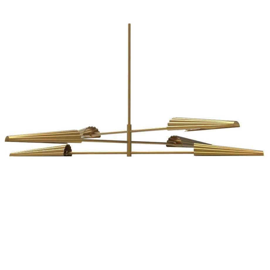 image-6LT Incan 3-Tier Chandelier, AGB