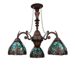 image-Liaison Victorian-Style 3-Light Antique Dark Bronze Finish Mini Chandelier
