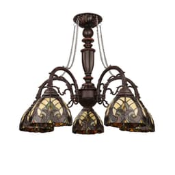 image-Liaison Victorian-Style 5-Light Antique Dark Bronze Finish Large Chandelier