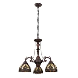 image-Liaison Victorian-Style 3-Light Antique Dark Bronze Finish Mini Chandelier