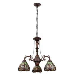 image-Anisoptera Purity 3-Light Antique Dark Bronze Finish Mini Chandelier 24" Wide