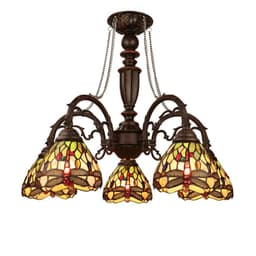 image-Anisoptera Purity 5-Light Antique Dark Bronze Finish Large Chandelier 27" Wide