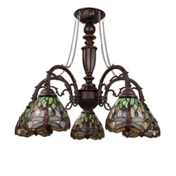 image-Anisoptera Purity 5-Light Antique Dark Bronze Finish Large Chandelier 27" Wide