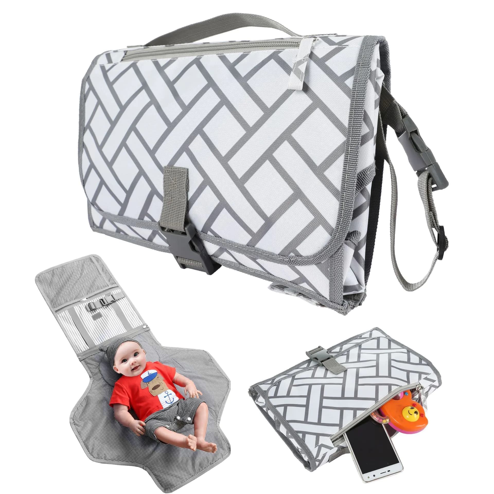 image-Baby out convenient diaper change urine pad waterproof baby diaper Mommy bag