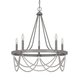 image-60W X 5 Anniston Beaded Metal Chandelier