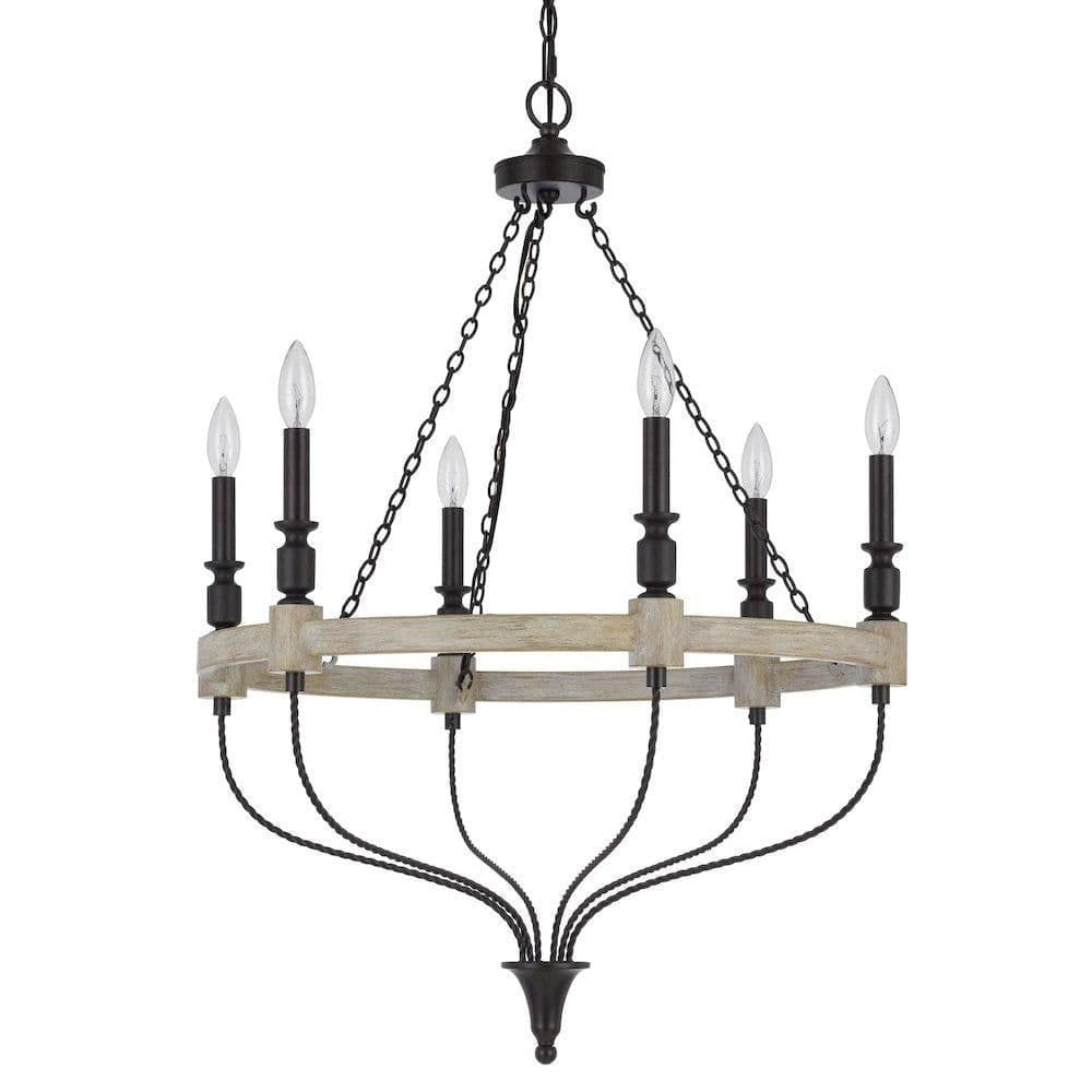 image-60W X 6 Grove Metal Chandelier