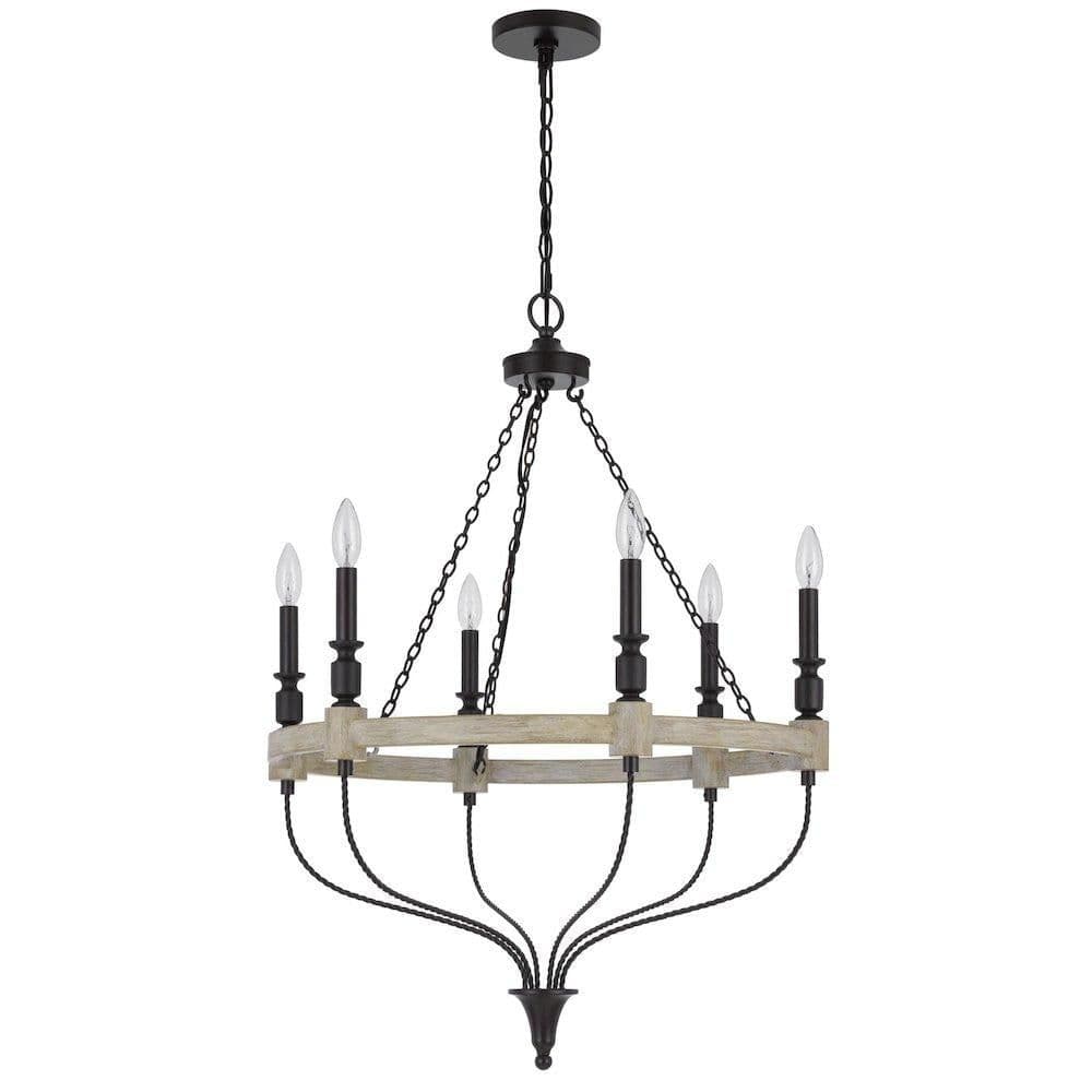 image-60W X 6 Grove Metal Chandelier