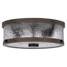 image-60W X 3 Mateo Metal/Glass Semi Flush Mount Fixture