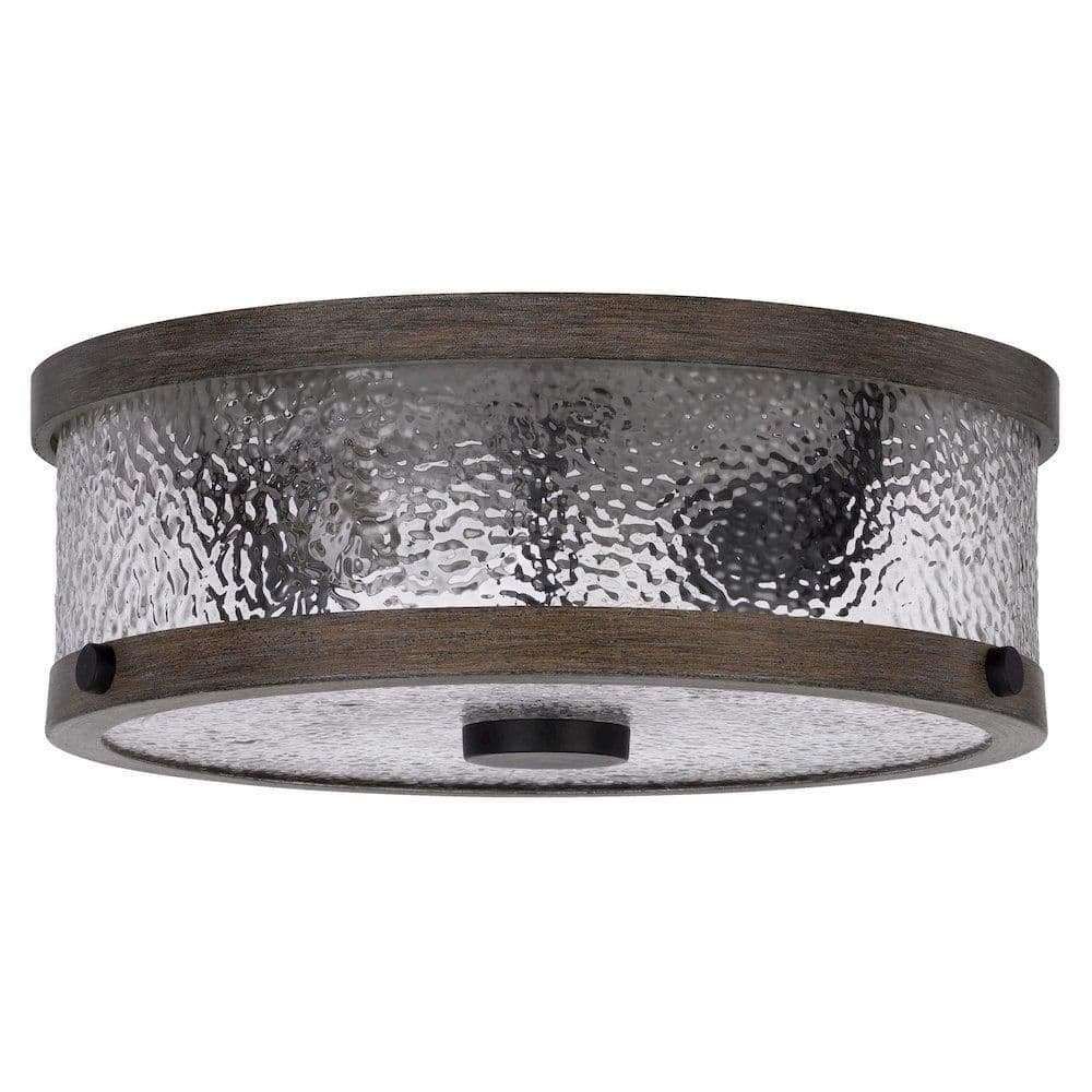 image-60W X 3 Mateo Metal/Glass Semi Flush Mount Fixture