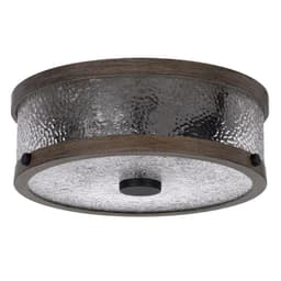 image-60W X 3 Mateo Metal/Glass Semi Flush Mount Fixture