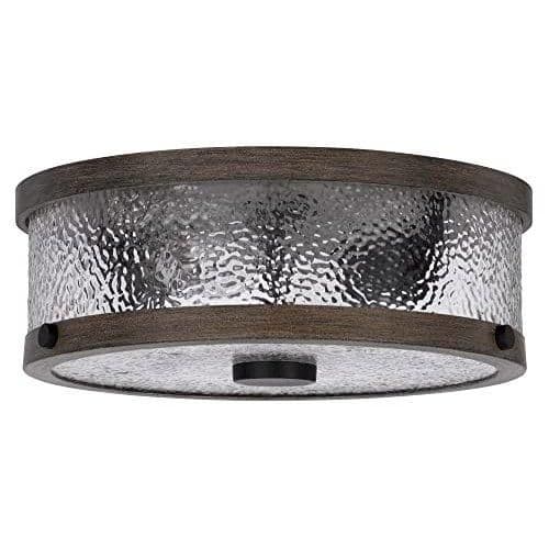 image-60W X 3 Mateo Metal/Glass Semi Flush Mount Fixture