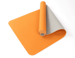 image-2-Tone TPE Yoga Mat 24" x 68" x 4mm Non-Slip