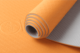 image-2-Tone TPE Yoga Mat 24" x 68" x 4mm Non-Slip