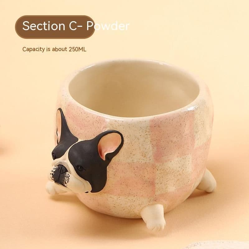 image-Handmade Bulldog Coffee Cup Water Cup Creative