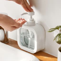 image-Foaming Soap Dispenser, 300ml And 500ml Dish Soap Dispenser, Refillable Modern Square Pump Bottle Lotion Dispenser, Hand Soap Dispenser For Bathroom, Kitchen Portable Empty Bottle, Dish Soap Dispenser