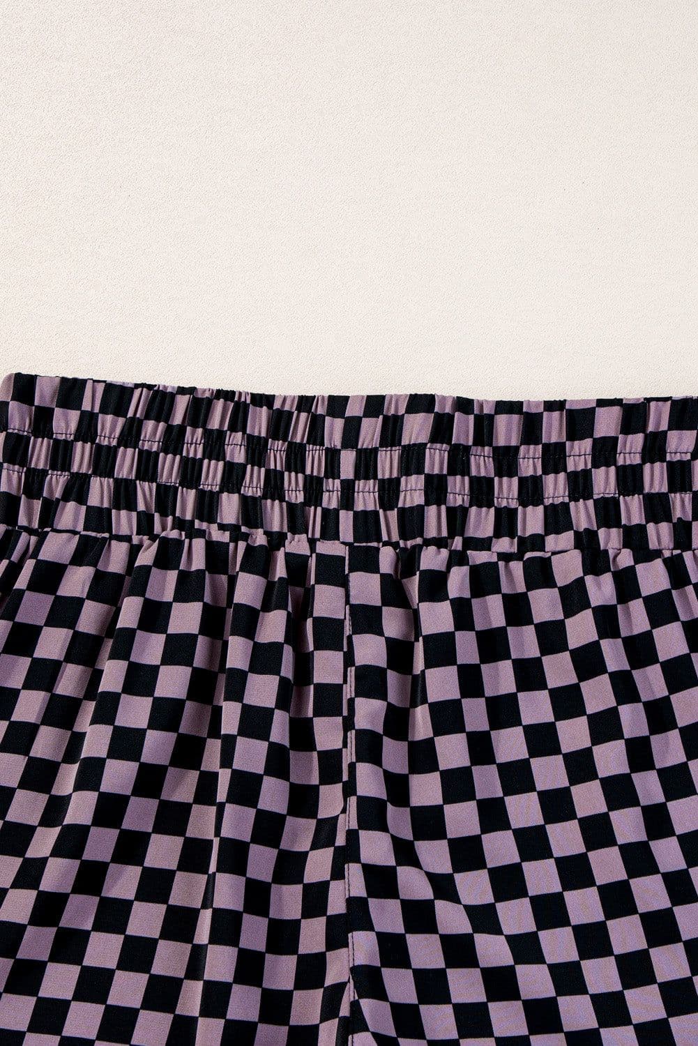 image-Pink High Waisted Leopard Athletic Shorts (55 characters)