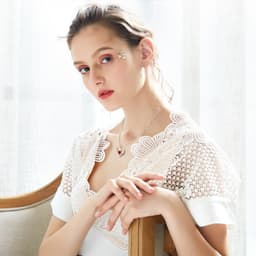 image-Female 925 Silver Twelve Birthstone Pendant Necklace