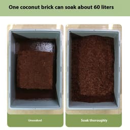 image-Coconut Bran Flower Succulent Seedling Vegetable Flower Green Plant Soilless Cultivation Substrate Coconut Shell Brick