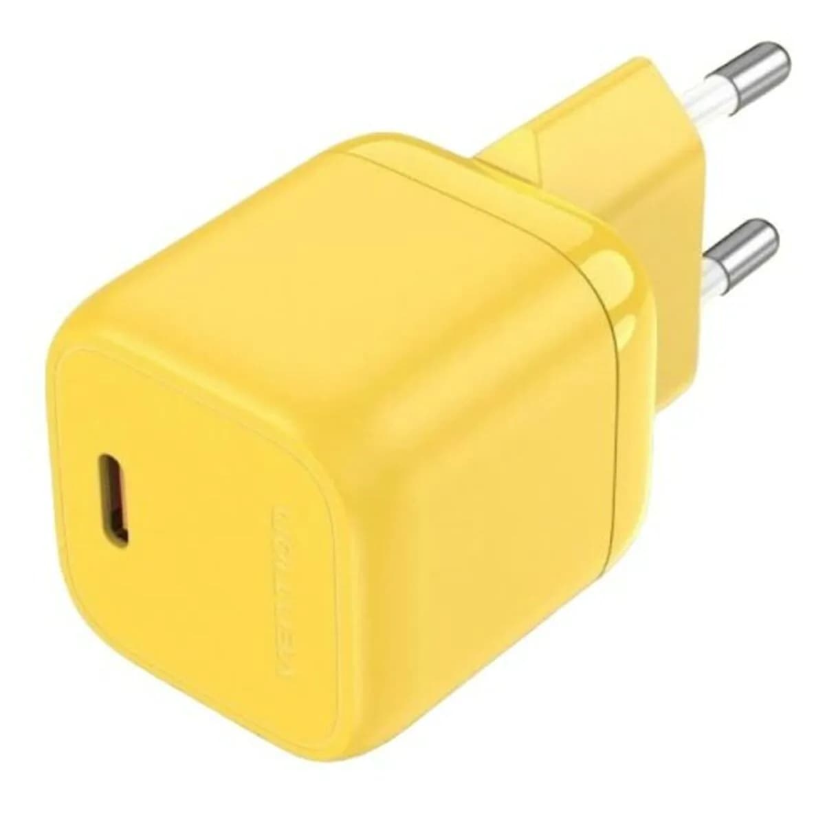 image-Wall Charger Vention FAKW0-EU 30 W USB-C Yellow