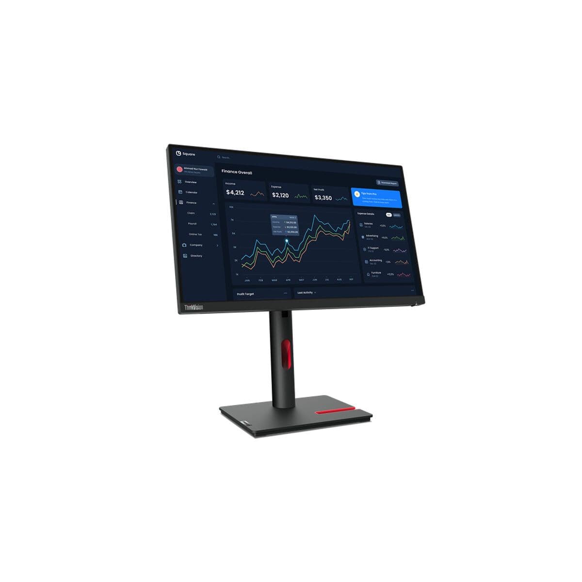 image-Monitor Lenovo ThinkVision T22i-30 21,5" LED IPS 60 Hz 50-60 Hz