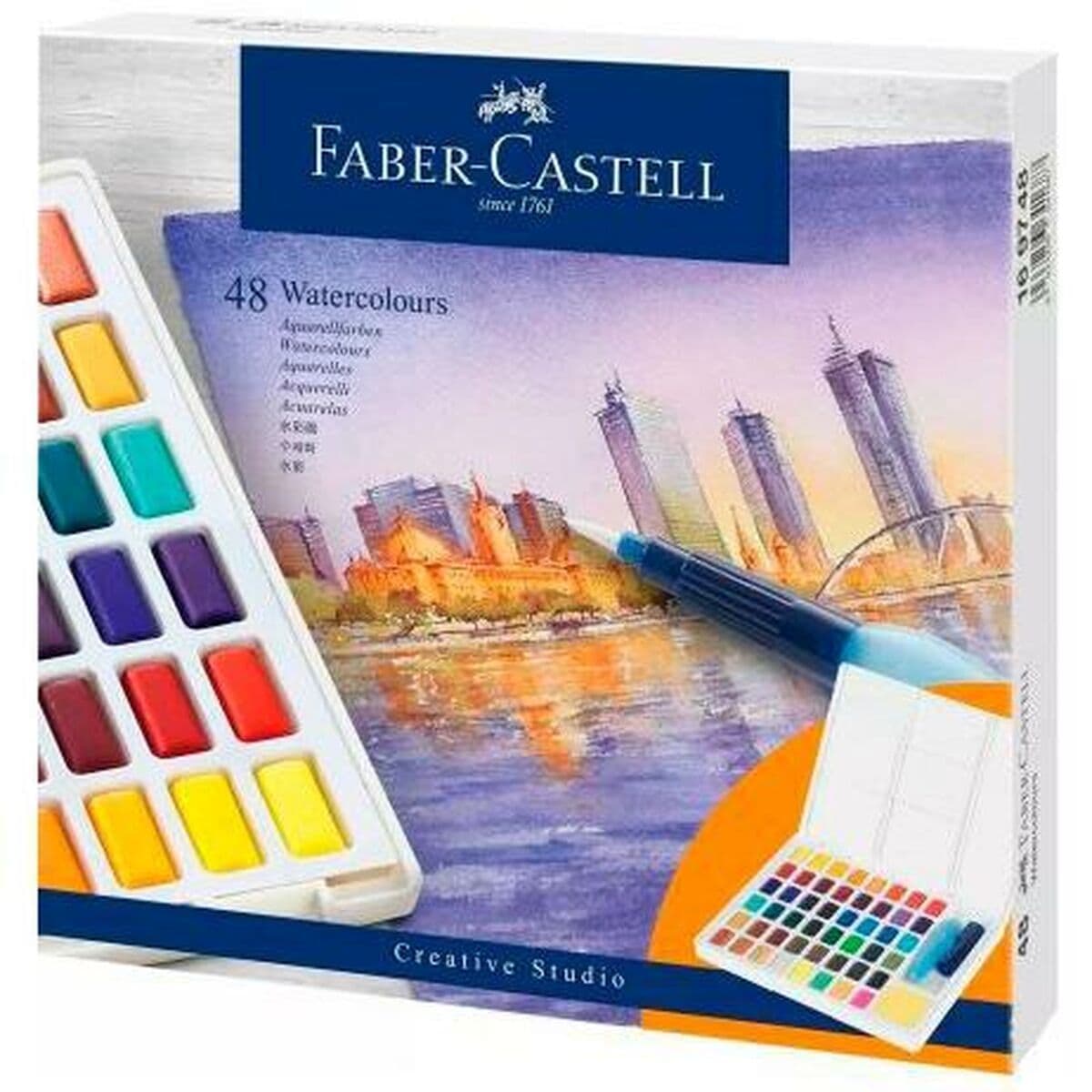 image-Watercolour paint set Faber-Castell Creative Studio (8 Units)