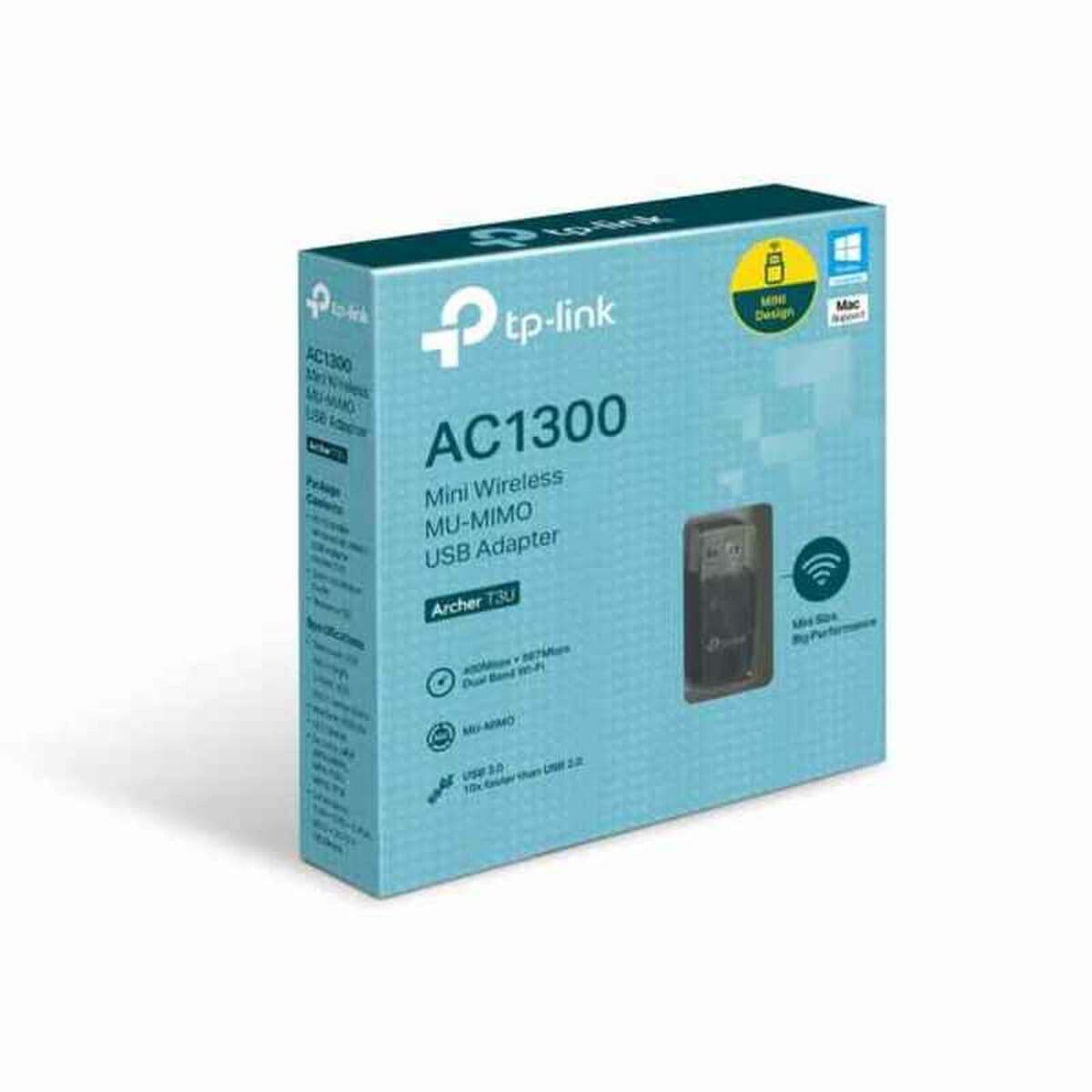 image-Wi-Fi USB Adapter TP-Link ARCHER T3U AC1300 Black