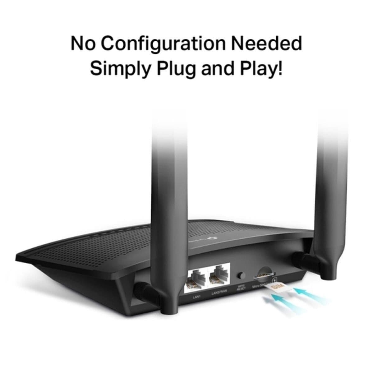 image-Router TP-Link TL-MR100 Black Ethernet LAN 2 Wi-Fi 4G LTE 300 Mbps