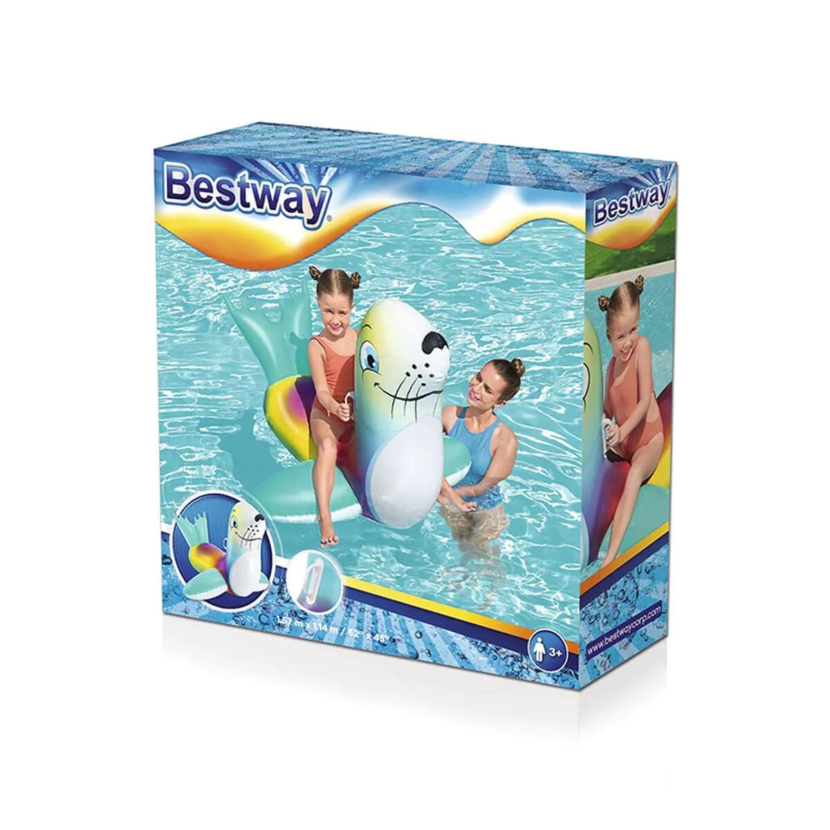 image-Inflatable pool figure Bestway Seal 157 x 114 cm 140 x 141 x 93 cm