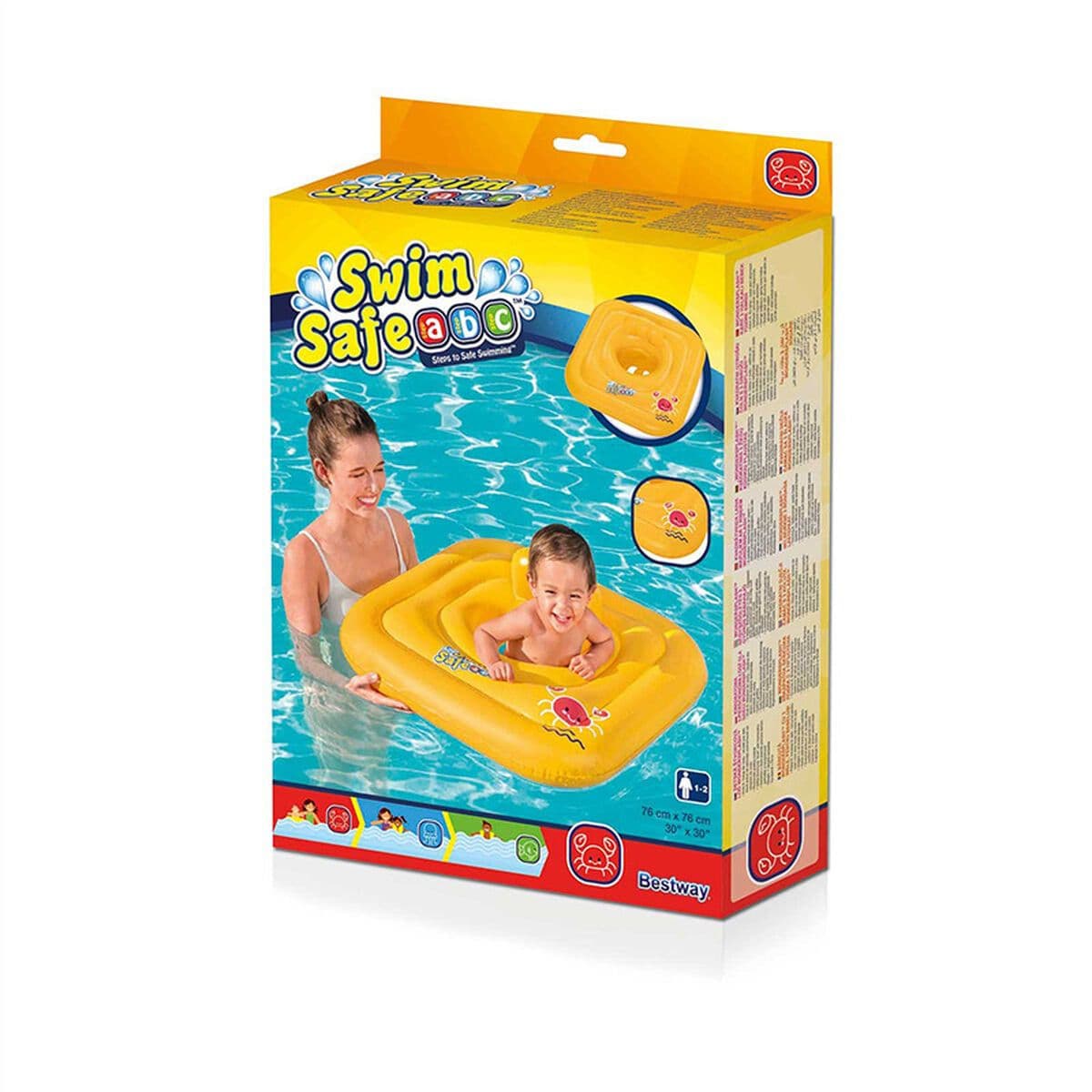 image-Baby float Bestway Yellow Crab 76 x 76 cm 1-2 years (1 Unit)