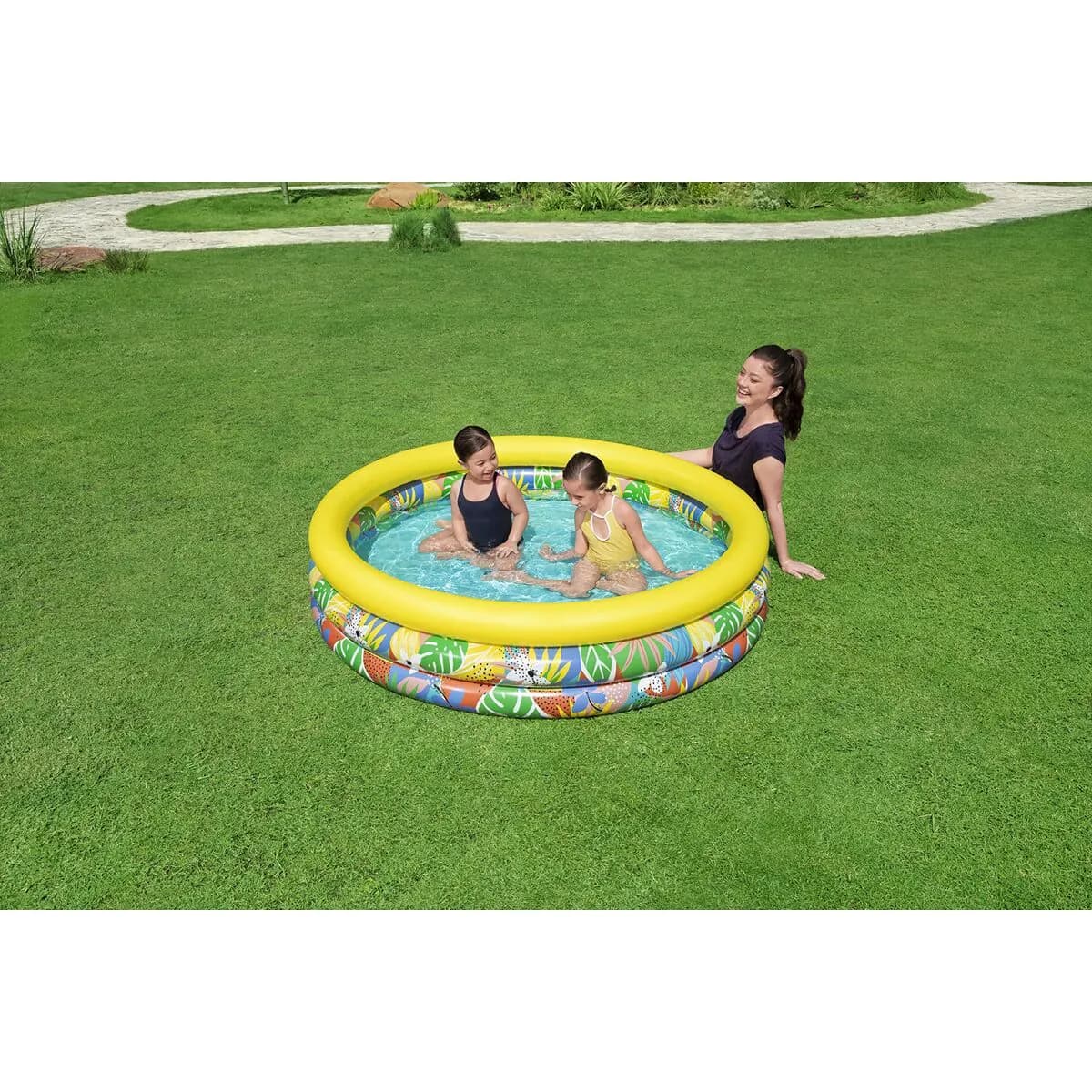 image-Inflatable Paddling Pool for Children Bestway 168 x 38 cm