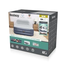 image-Bestway Inflatable Double Bed with Motor and Headboard 226x152x84 cm Camping 67923